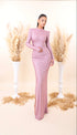 Jula - High Neck with side slit dress